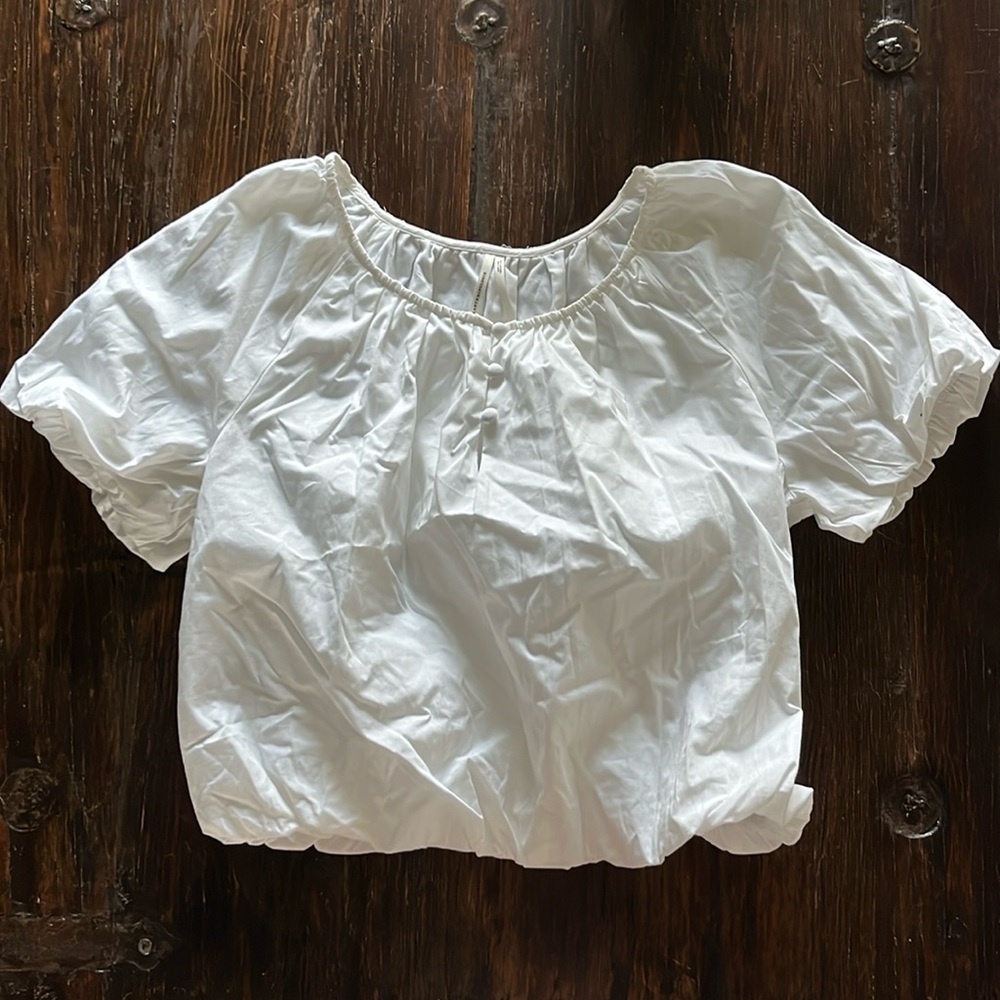 Anthropologie Bubble Hem Top